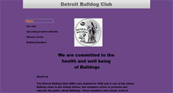 Desktop Screenshot of detroitbulldogclub.com